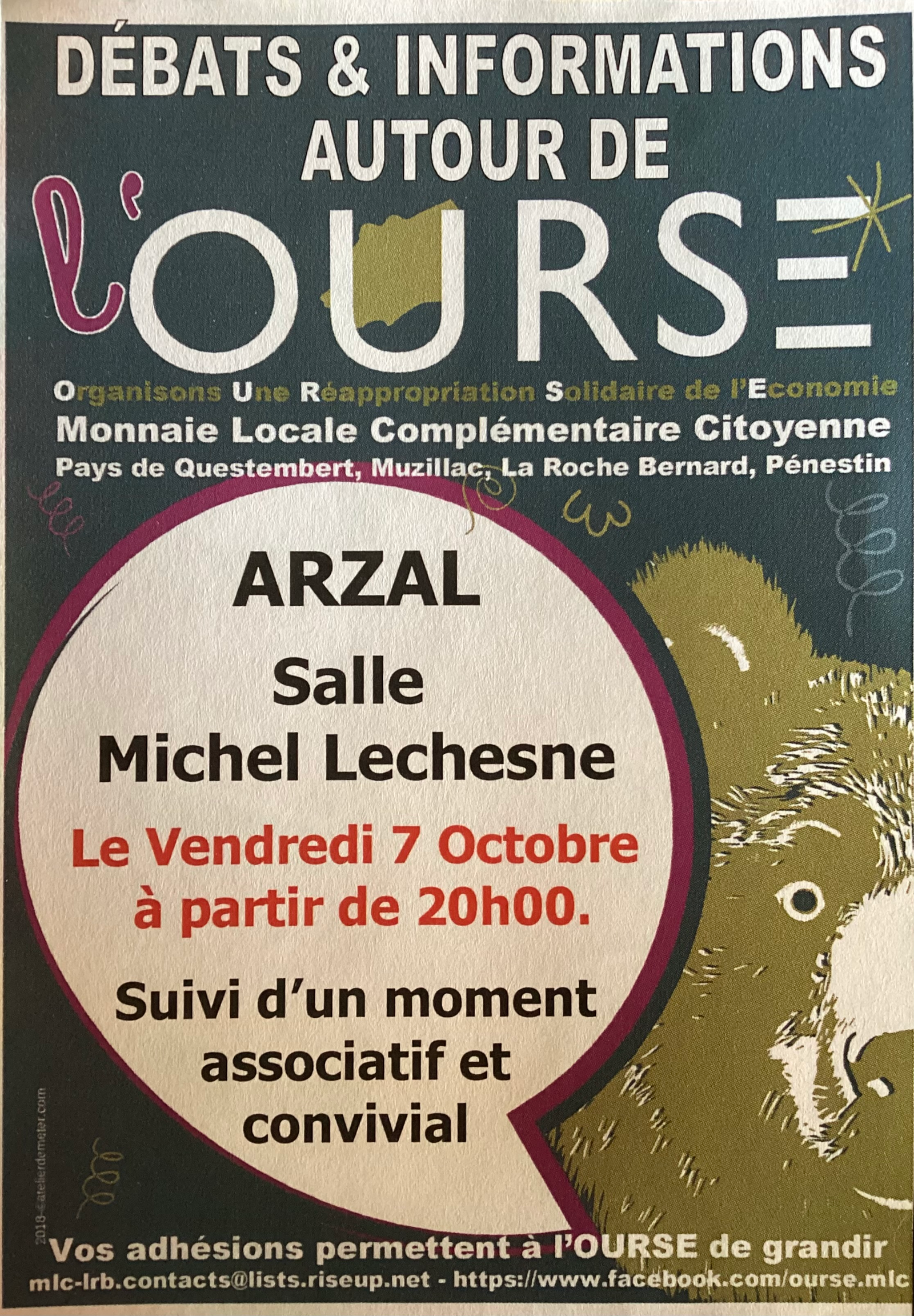 f55119_2b589945c4e64713a2c97eb88a0ec834mv2 Débats & informations autour de l'Ourse (monnaie locale) à Arzal, le vendredi 7 Octobre à 20h
