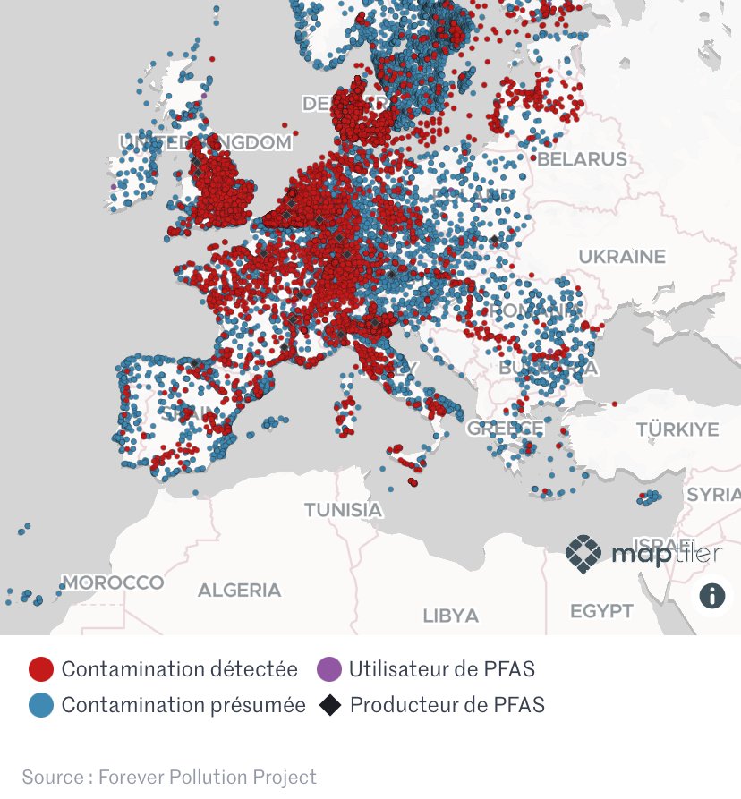 f55119_576a87cf11ff4483bfd04a00c9180117mv2 « Polluants éternels » : explorez la carte d’Europe de la contamination par les PFAS