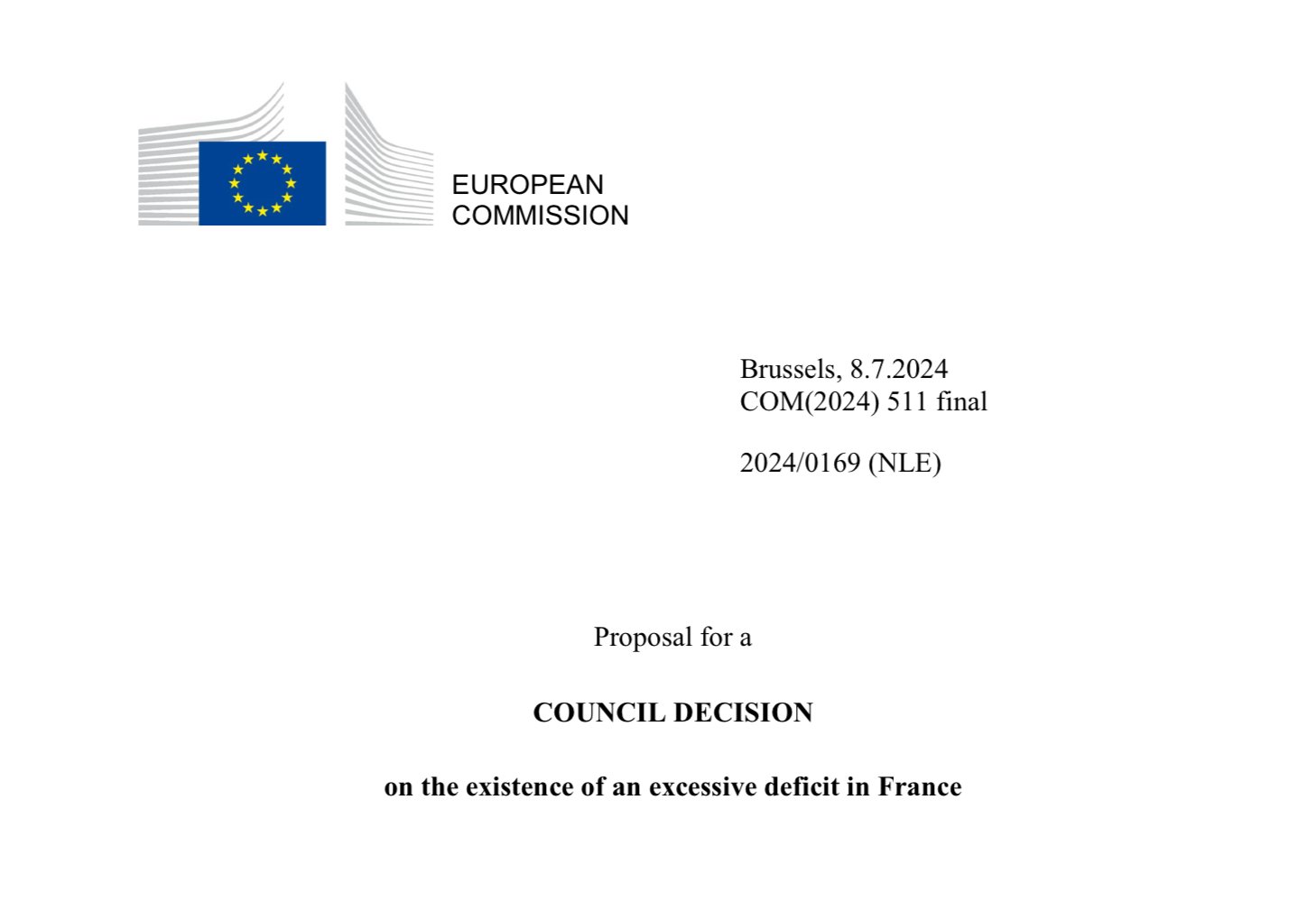 f55119_77401d37b093472c809157f3247d38bbmv2 UE : Procédure envisagée de déficit excessif de la France (PDE)