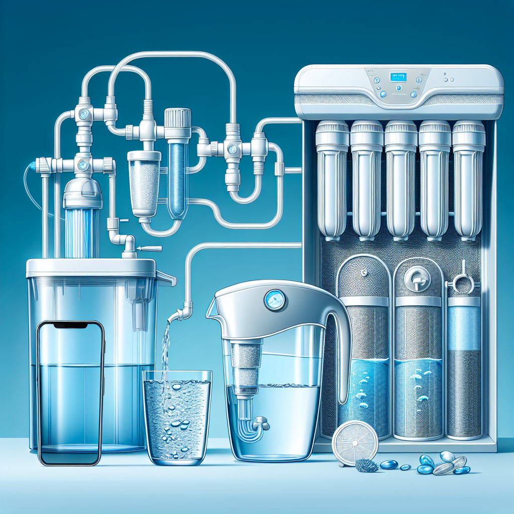 Illustration de la filtration de l'eau